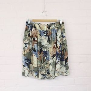 Vintage Skirts - earth tone tropical skirt Vintage Skirts - earth tone tropical skirt